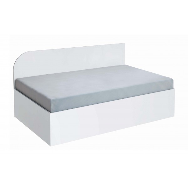 Κρεβάτι Μονό  καναπές Grand 82/190 Λευκό Ματ, 191,6/80/84 εκ. Genomax-1219921877