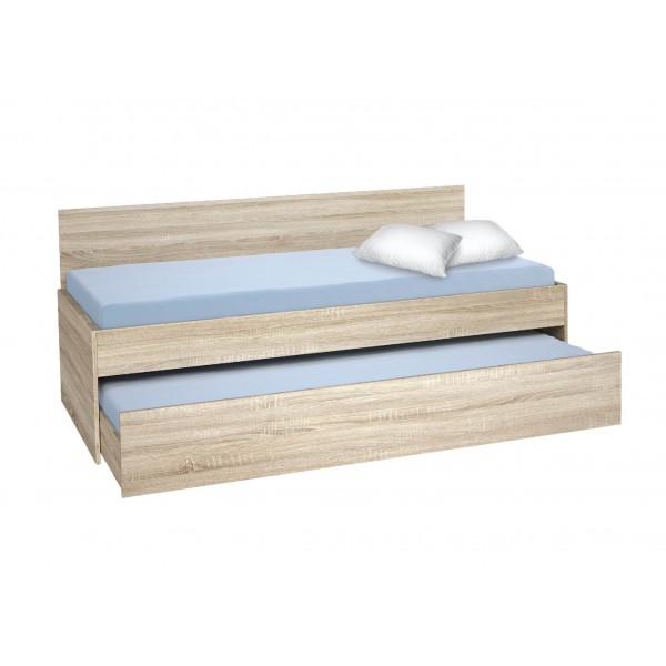 Κρεβάτι Καναπές με συρόμενο 2ο κρεβάτι Bisi Sandwich Σόνομα, 87,6x197,7x73cm, Genomax-1210027389