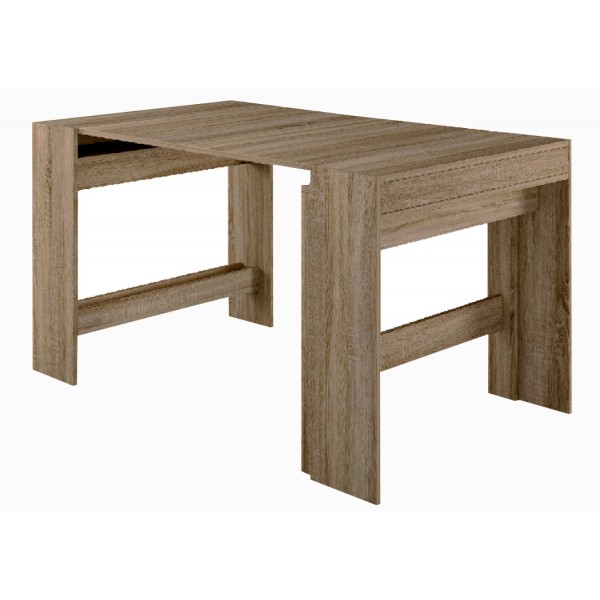 Τραπέζι κουζίνας ξύλινο Piton Dakota, 44-240/90/75 εκ., Genomax-1219921791