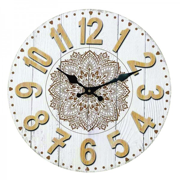 Ρολόι Τοίχου ArteLibre MDF Φ34x3.8cm