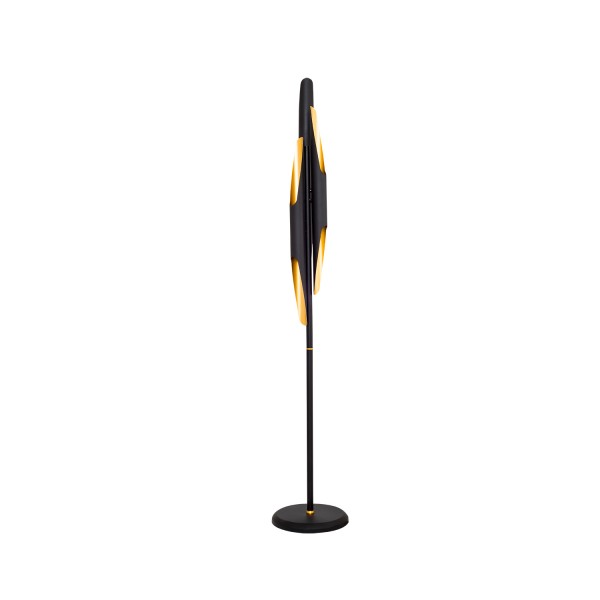 Φωτιστικό Δαπέδου ArteLibre RANKY Πολύφωτο Μαύρο Μέταλλο/Αλουμίνιο 20x175cm