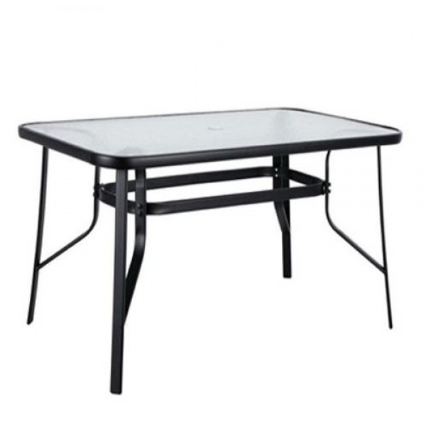 Τραπέζι Μεταλλικό ArteLibre SUN Μαύρο 150x90x70cm
