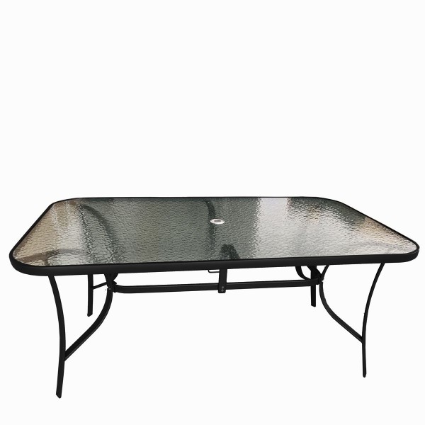 Τραπέζι Μεταλλικό ArteLibre Selena Μαύρο 160x90x72cm