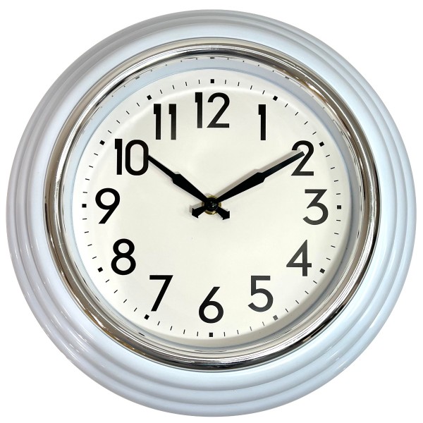 Ρολόι Τοίχου ArteLibre Λευκό Πλαστικό Φ30x6cm
