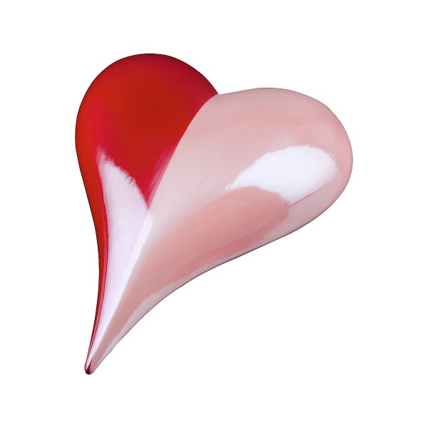 Διακοσμητικό ArteLibre Καρδιά Κόκκινο/Ροζ Κεραμικό 4x12x15.5cm