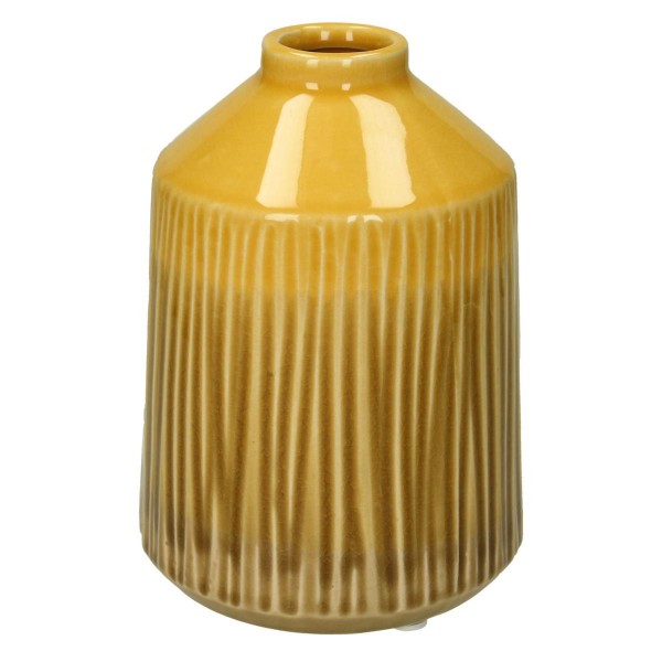 Βάζο ArteLibre Κίτρινο Κεραμικό 12.7x12.7x17.8cm