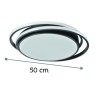 InLight Πλαφονιέρα οροφής LED 60W 4000K από αλουμίνιο σε μαύρη απόχρωση D:43cm (42172-Μαύρο)