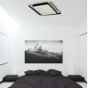 InLight Πλαφονιέρα οροφής LED 60W 4000K από αλουμίνιο σε μαύρη απόχρωση D:43cm (42171-Μαύρο)