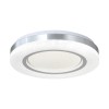 InLight Πλαφονιέρα οροφής LED 54W 3CCT (by tuya) από λευκό και ασημί ακρυλικό D:40cm (42016-B)