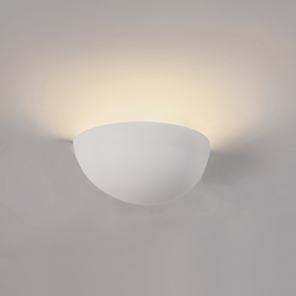InLight Επιτοίχιο φωτιστικό λευκό από γύψο 1XE14 D:27,5cm (43032)
