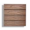 Πλακάκι WPC με 3D όψη ξύλου 30 x 30εκ. | καφέ