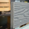 Τάπα περίφραξης WPC 3D wood 2 x 12εκ. | γκρι ανοιχτό