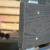 Τάπα περίφραξης WPC 3D wood 2 x 12εκ. | γκρι σκούρο