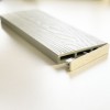 Τάπα περίφραξης WPC 3D wood 2 x 12εκ. | λευκό μπεζ