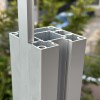 Κολώνα ανοδιωμένο αλουμίνιο ματ | 7,5 x 7,5 x 100εκ.