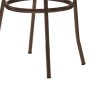 Καρέκλα Βιέννης I pakoworld pu μαύρο-μέταλλο καφέ σφυρήλατο-1τμχ