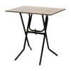 Τραπέζι Liam pakoworld πτυσσόμενο σταχτί-πόδι μαύρο gloss 70x50x75εκ-1τμχ