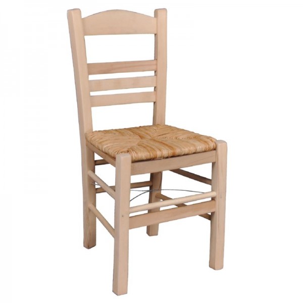 ΣΙΦΝΟΣ Καρέκλα Οξιά Βαφή Εμποτισμού Φυσικό, Κάθισμα Ψάθα-Ρ969,Ε1-Ξύλο/Ψάθα-1τμχ- 41x45x88cm