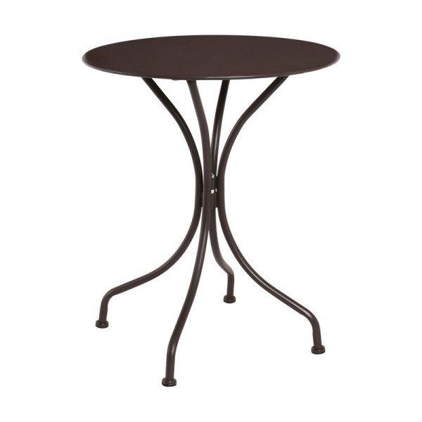 PARK Τραπέζι Μέταλλο Βαφή Sand Brown-Ε5170,3-Μέταλλο-1τμχ- Φ60cm H.70cm