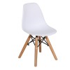 ART Wood Kid Καρέκλα Ξύλο - PP Άσπρο-ΕΜ123,ΚW-Ξύλο/PP - PC - ABS-4τμχ- 32x34x57cm