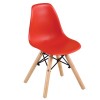 ART Wood Kid Καρέκλα Ξύλο - PP Κόκκινο-ΕΜ123,ΚR-Ξύλο/PP - PC - ABS-4τμχ- 32x34x57cm