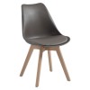 MARTIN Καρέκλα Τραπεζαρίας Metal Cross Ξύλο, PP Sand Beige, Αμοντάριστη Ταπετσαρία-ΕΜ136,90W-Ξύλο/PP - PC - ABS-4τμχ- 48x56x82cm