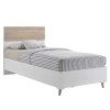 ALIDA Κρεβάτι Μονό για Στρώμα 90x200cm, Απόχρωση Sonoma - Άσπρο-Ε7347,2-Paper-1τμχ- 97x203x100cm