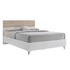 ALIDA Κρεβάτι Διπλό για Στρώμα 150x200cm, Απόχρωση Sonoma - Άσπρο-Ε7348,2-Paper-1τμχ- 157x203x100cm