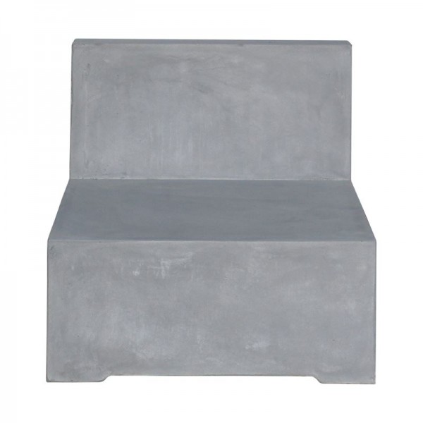CONCRETE Καρέκλα Σαλονιού Κήπου - Βεράντας, Cement Grey-Ε6200,1-Artificial Cement (Recyclable)-1τμχ- 69x81x65cm