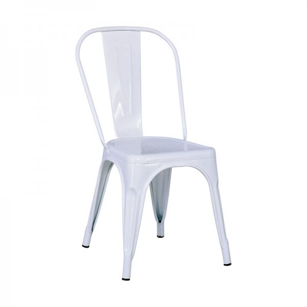 RELIX Καρέκλα, Μέταλλο Βαφή Άσπρο-Ε5191,MW-Μέταλλο-1τμχ- 44x49x84cm