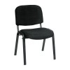 SIGMA Καρέκλα Στοιβαζόμενη Γραφείου Επισκέπτη, Μέταλλο Βαφή Μαύρο, Ύφασμα Μαύρο-ΕΟ550,18W-Μέταλλο/Ύφασμα-1τμχ- 55x60x79cm / Σωλ.35x16/1mm