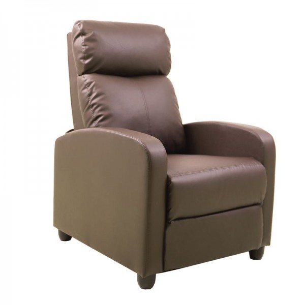 PORTER Πολυθρόνα Relax Σαλονιού - Καθιστικού Pu Καφέ-Ε9781,7P-PU - PVC - Bonded Leather-1τμχ- 68x86x99cm