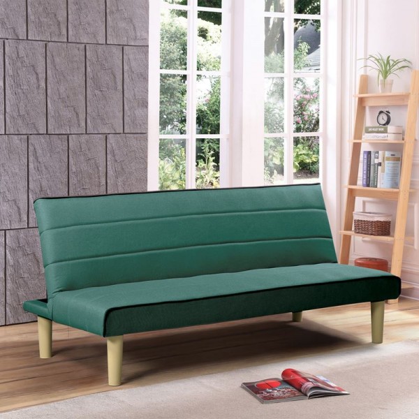 BIZ Καναπές - Κρεβάτι Σαλονιού Καθιστικού - Ύφασμα Πράσινο-Ε9438,3-Ύφασμα-1τμχ- 167x75x70cm /Κρεβάτι 167x87x32