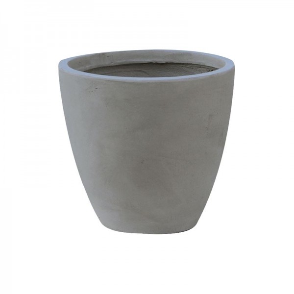 FLOWER POT-3 Cement Grey Φ44x37cm-Ε6302,B-Artificial Cement (Recyclable)-1τμχ- Φ44x37cm