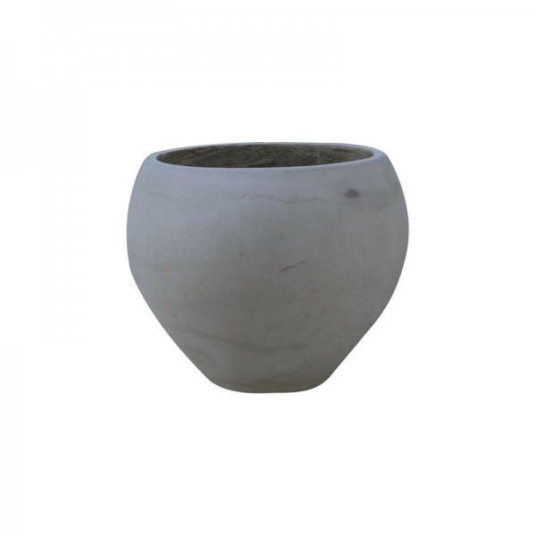FLOWER POT-5 Cement Grey Φ32x26cm-Ε6304,A-Artificial Cement (Recyclable)-1τμχ- Φ32x26cm