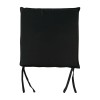 SALSA Μαξιλάρι καρέκλας (2cm) Μαύρο-Ε241,Μ1-Ύφασμα-1τμχ- 43x44x3cm