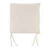 SALSA Μαξιλάρι καρέκλας (2cm) Εκρού-Ε241,Μ2-Ύφασμα-1τμχ- 43x44x3cm