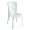 VIDA Καρέκλα Κήπου - Βεράντας Στοιβαζόμενη, PP Άσπρο-Ε309,2-PP - PC - ABS-1τμχ- 49x53x86cm
