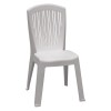 VERONIKA Καρέκλα Τραπεζαρίας Κήπου Στοιβαζόμενη, PP Απόχρωση Άσπρο-Ε398,1-PP - PC - ABS-1τμχ- 50x53x89cm