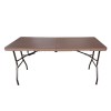 BLOW Τραπέζι Συνεδρίου - Catering Πτυσσόμενο (Βαλίτσα), Μέταλλο Βαφή Μαύρο, HDPE Καφέ-ΕΟ181Κ-Μέταλλο/PP - ABS - Polywood-1τμχ- 152x70x74cm