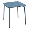 BRIO Slat Τραπέζι-Pro Κήπου - Βεράντας, Μέταλλο Βαφή Sandy Blue 5415C-Ε545,2-Μέταλλο-1τμχ- 70x70x73cm