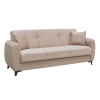 DARIO Καναπές – Κρεβάτι με Αποθηκευτικό Χώρο, 3Θέσιος Ύφ.Cappuccino-Ε9931,2-Ύφασμα-1τμχ- Sofa:210x80x75 Bed:180x100cm