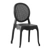 DYNASTY Καρέκλα Εστίασης - Catering Στοιβαζόμενη Μαύρο PP - UV Protection-Ε3808,2-PP - PC - ABS-1τμχ- 42x52x88cm