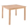 NATURALE Τραπέζι Mdf, Απόχρωση Oak-Ε7672,3-Ξύλο-1τμχ- 80x80x74cm