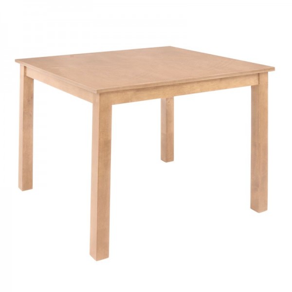 NATURALE Τραπέζι Mdf, Απόχρωση Oak-Ε7672,3-Ξύλο-1τμχ- 80x80x74cm