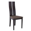 MILENO Καρέκλα Οξιά Καρυδί Burn Beech Ύφασμα Καφέ-Ε7675-Ξύλο/Ύφασμα-2τμχ- 46x47x103cm