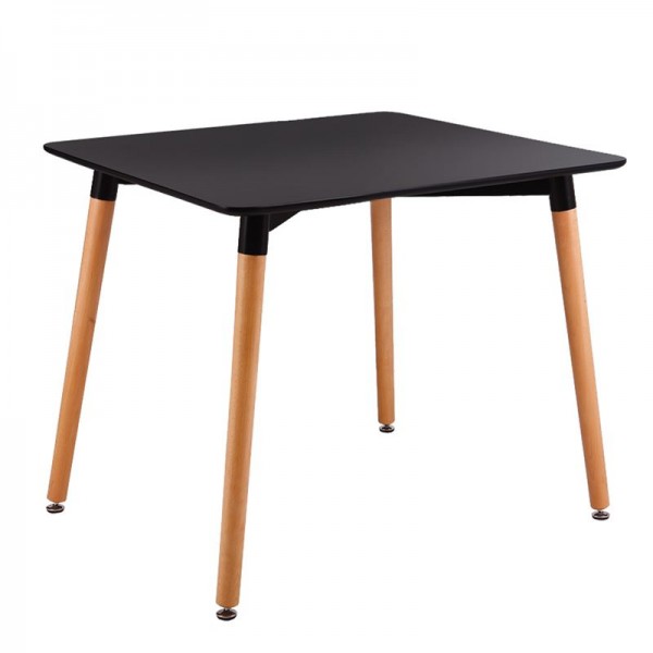 ART Τραπέζι Μαύρο MDF-Ε7087,2-Ξύλο-1τμχ- 80x80 H.73cm