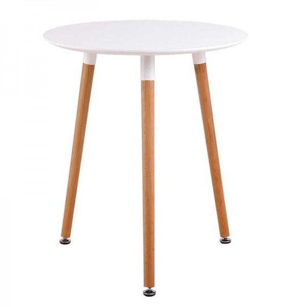 ART Τραπέζι Άσπρο MDF-Ε7089,1-Ξύλο-1τμχ- Φ60 H.70cm