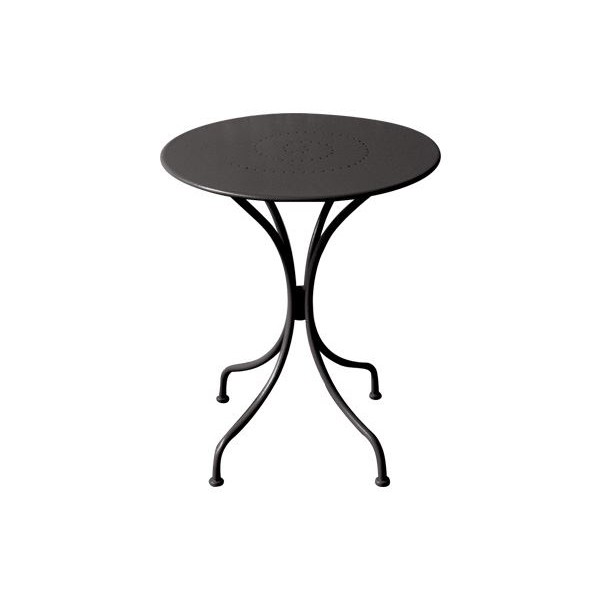 PARK Τραπέζι Μέταλλο Βαφή Μαύρο-Ε5170,1-Μέταλλο-1τμχ- Φ60cm H.70cm