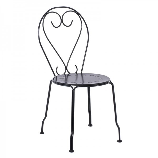 BISTRO Καρέκλα Μέταλλο Βαφή Μαύρο-Ε5182-Μέταλλο-1τμχ- 41x48x90cm